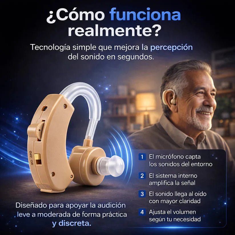Amplificador de Sonido 🔊 Recupera la Claridad Auditiva - Producto Original - GoMart!