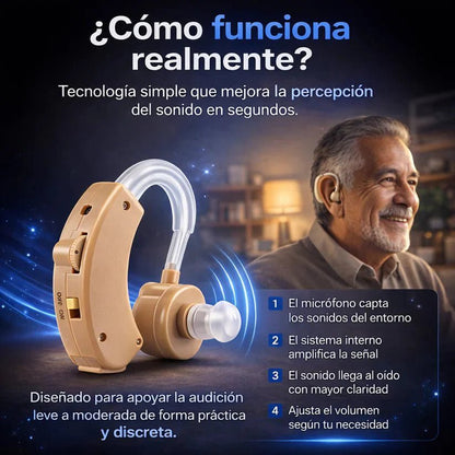 Amplificador de Sonido 🔊 Recupera la Claridad Auditiva - Producto Original - GoMart!