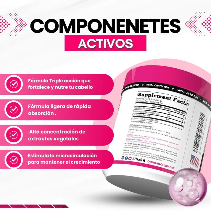 CREATINA CON MONOHIDRATO PARA MUJER - TONIFICA TU CUERPO SIN INFLARTE - GoMart!