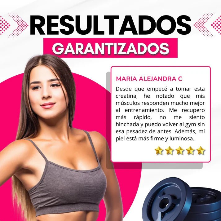 CREATINA CON MONOHIDRATO PARA MUJER - TONIFICA TU CUERPO SIN INFLARTE - GoMart!