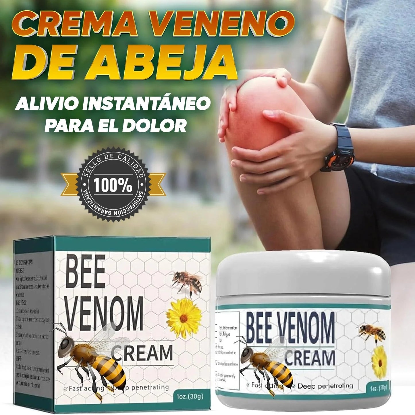 Crema de Veneno de Abeja – Alivio Instantáneo del Dolor (Producto Original) - GoMart!