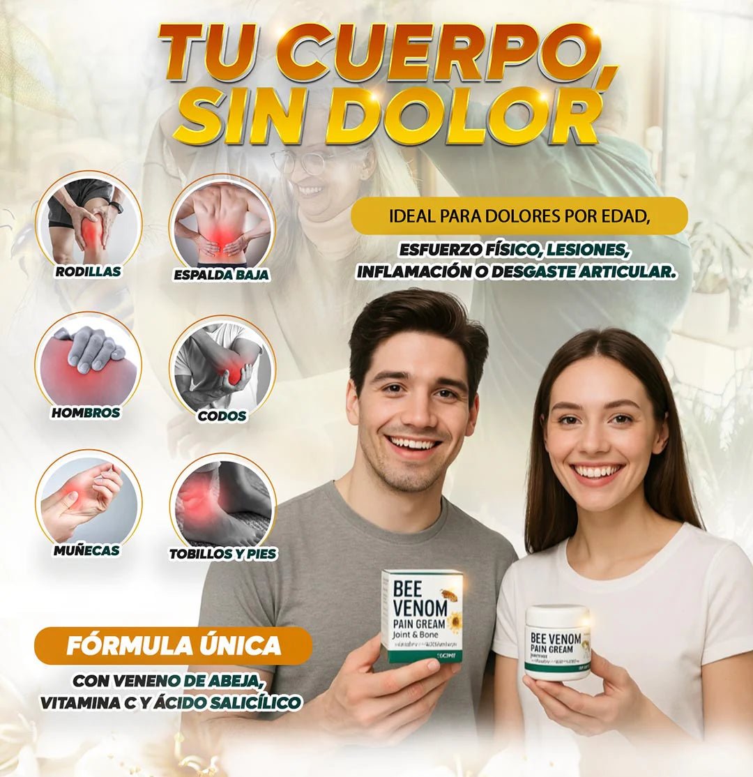 Crema de Veneno de Abeja – Alivio Instantáneo del Dolor (Producto Original) - GoMart!