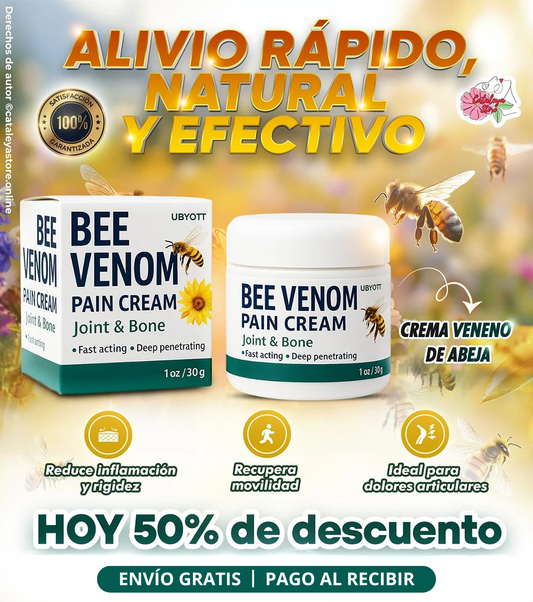 Crema de Veneno de Abeja – Alivio Instantáneo del Dolor (Producto Original) - GoMart!