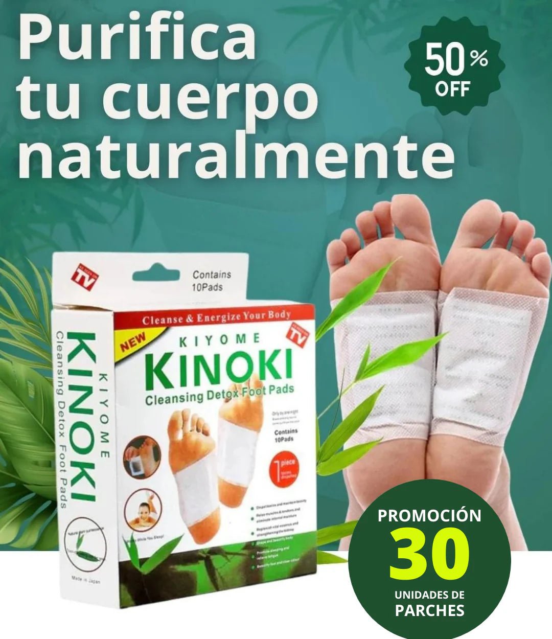 PARCHES DESINTOXICANTES KINOKI® - Producto Original - GoMart!